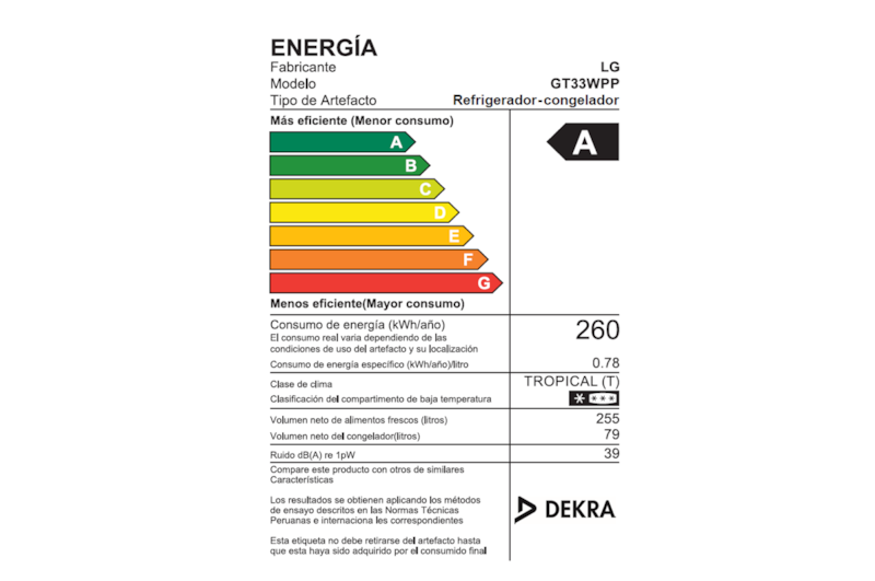 LG Refrigeradora LG Top Freezer 334L con Door Cooling, GT33WPP